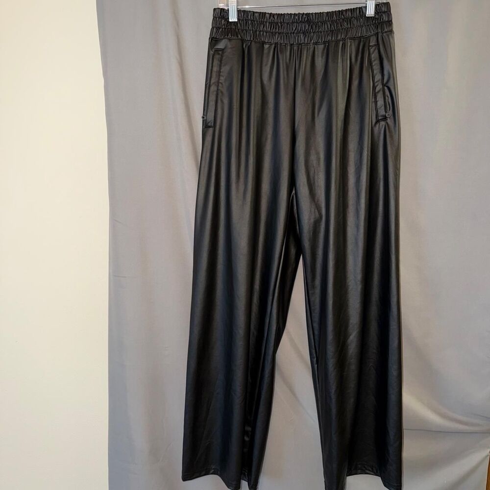 Aerie Offline black faux leather pants